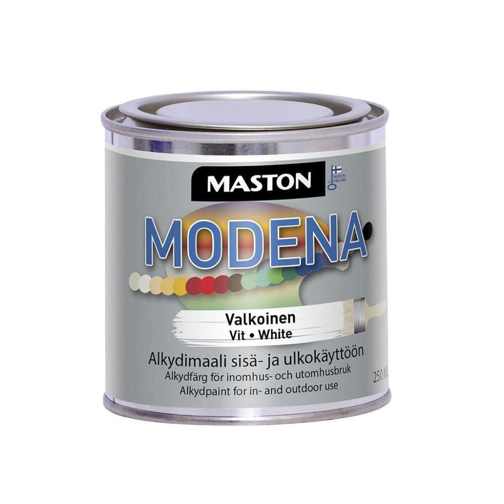 Alkydimaali Maston Modena Valkoinen 250 ml