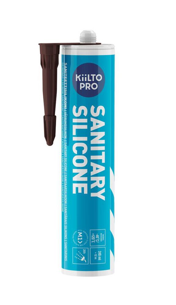 Saniteettisilikoni Kiilto Pro 37 burgundy brown 310 ml