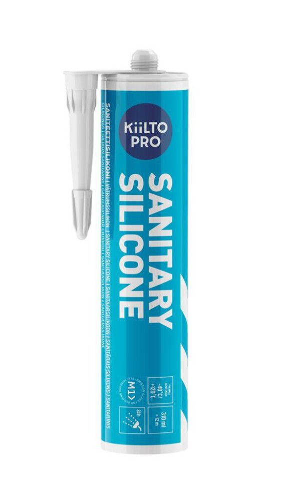 Saniteettisilikoni Kiilto Pro 47 charcoal grey 310 ml