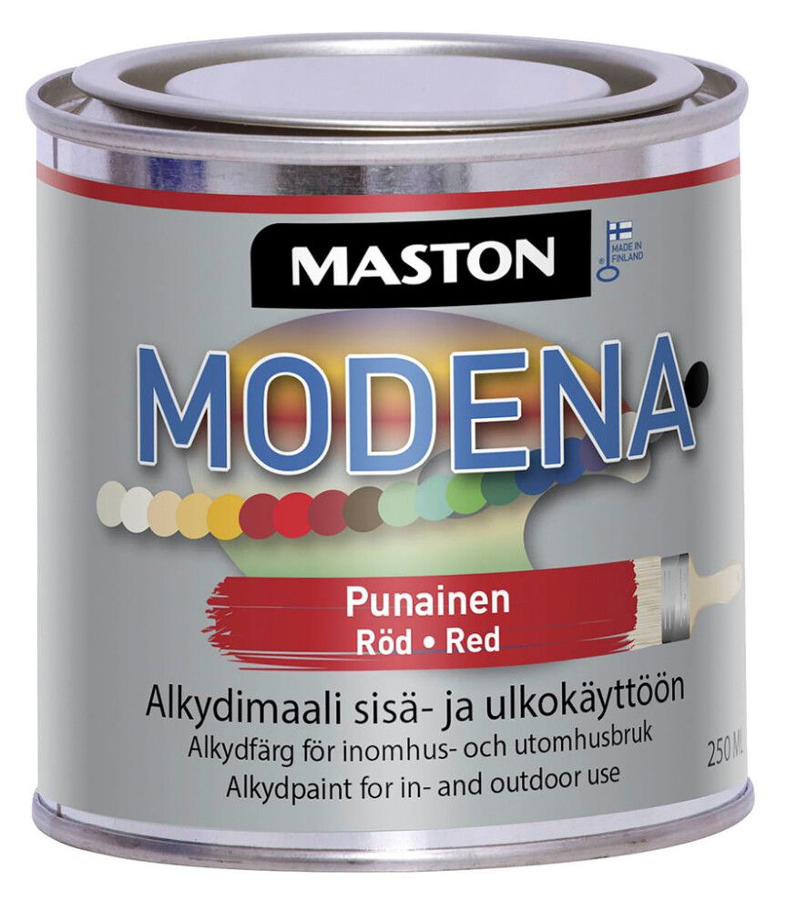 Alkydimaali Maston Modena Punainen 250 ml