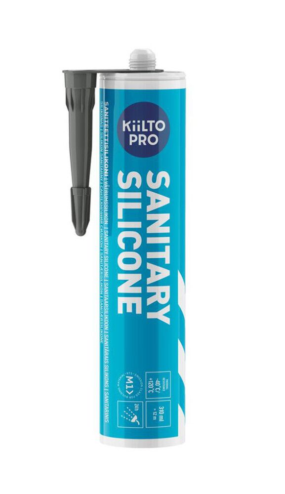 Saniteettisilikoni Kiilto Pro 63 smoke green 310 ml