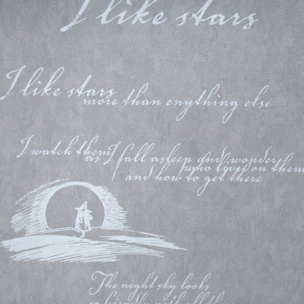 Kuitutapetti Sandudd Moomin Nuuskamuikkunen Harmaa/Valkoinen