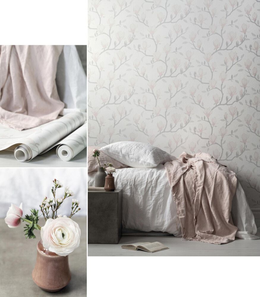 Kuitutapetti Sandudd Unelmia Magnolia Vaaleanpunainen