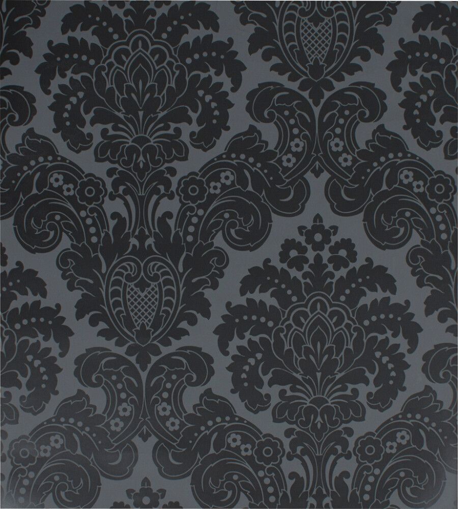 Paperitapetti Aurora Tummanharmaa