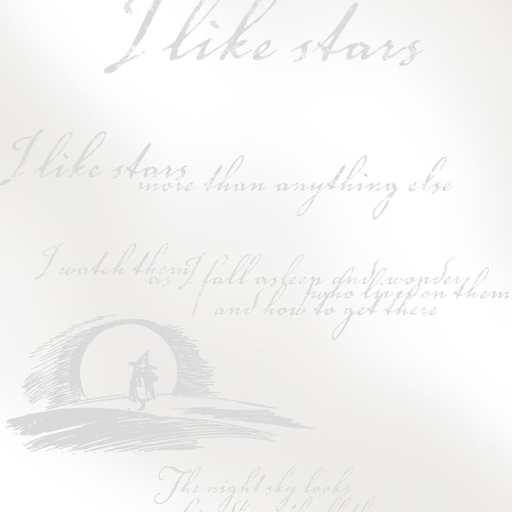 Kuitutapetti Moomin I Like Stars Valkoinen