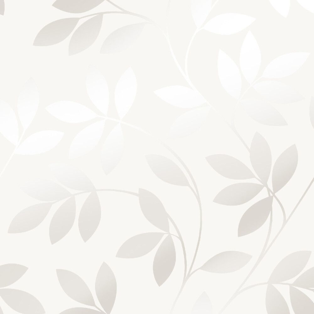 Kuitutapetti Sandudd Rolleri 11 Lehdet Kiiltävä valkoinen