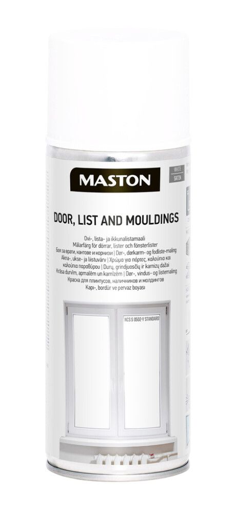 Spraymaali Maston 400 ml Listavalkoinen