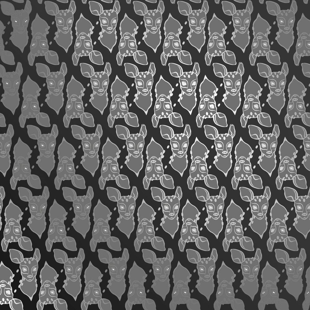 Kuitutapetti Ivana HKI Musta/Hopea/Tummanharmaa Bambi