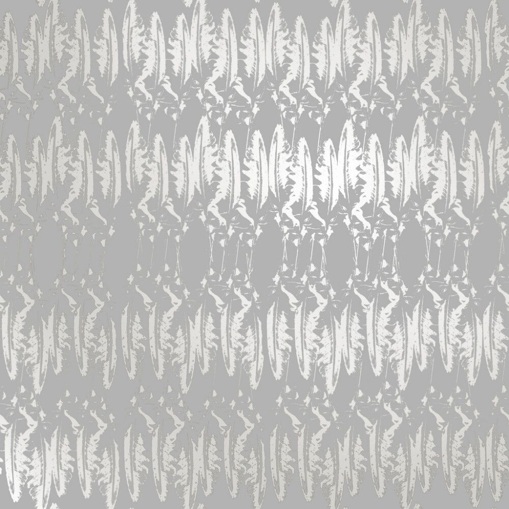 Kuitutapetti Ivana HKI Helmiäinen/Harmaa Höyhen
