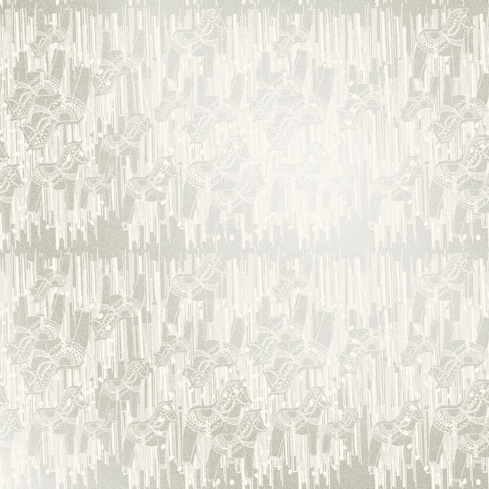 Kuitutapetti Ivana HKI Harmaa/Helmiäinen Hevonen