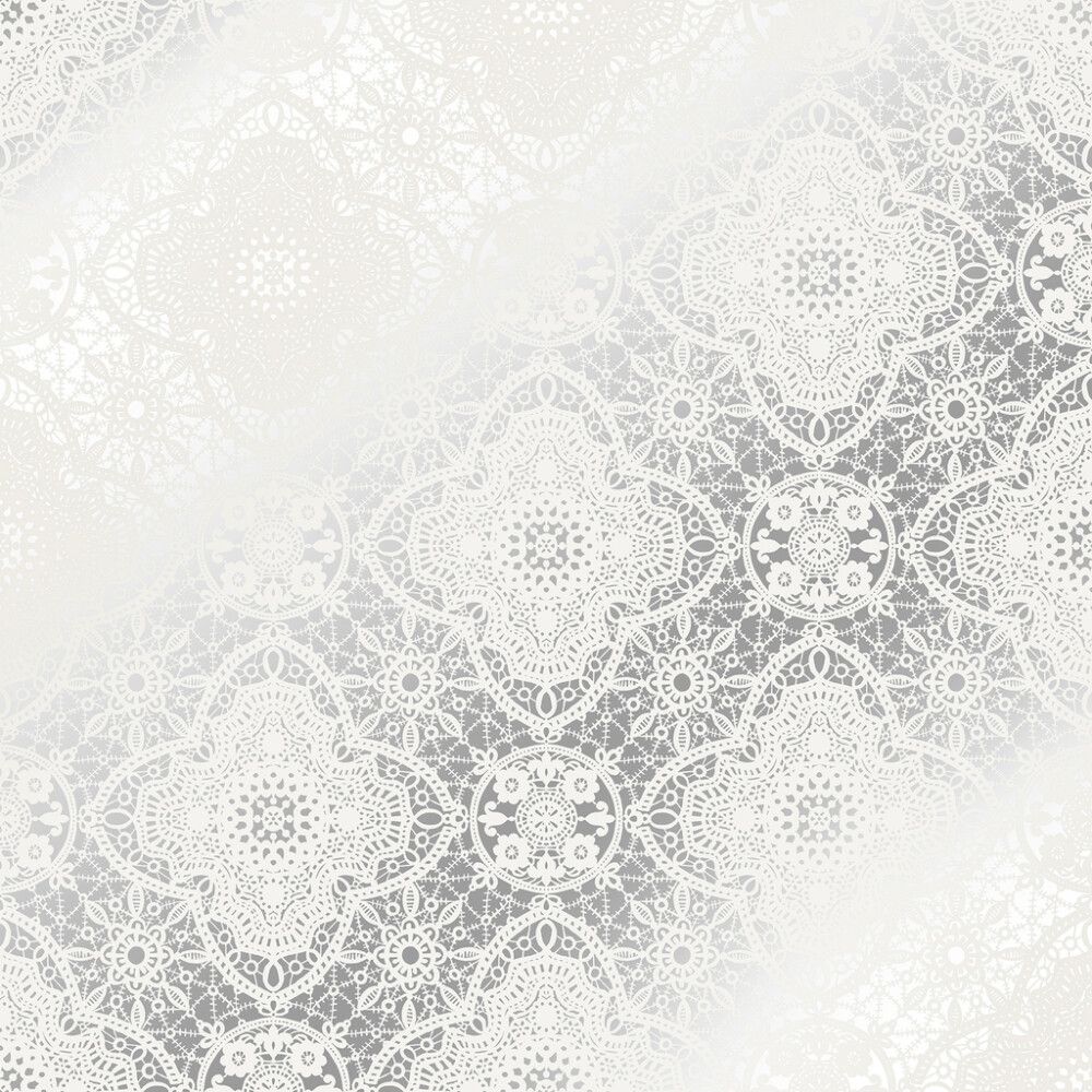 Kuitutapetti Belle Hopea/valkoinen