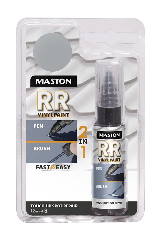 Maalikynä Maston RR Touch-up 2in1 12 ml Vaaleanharmaa