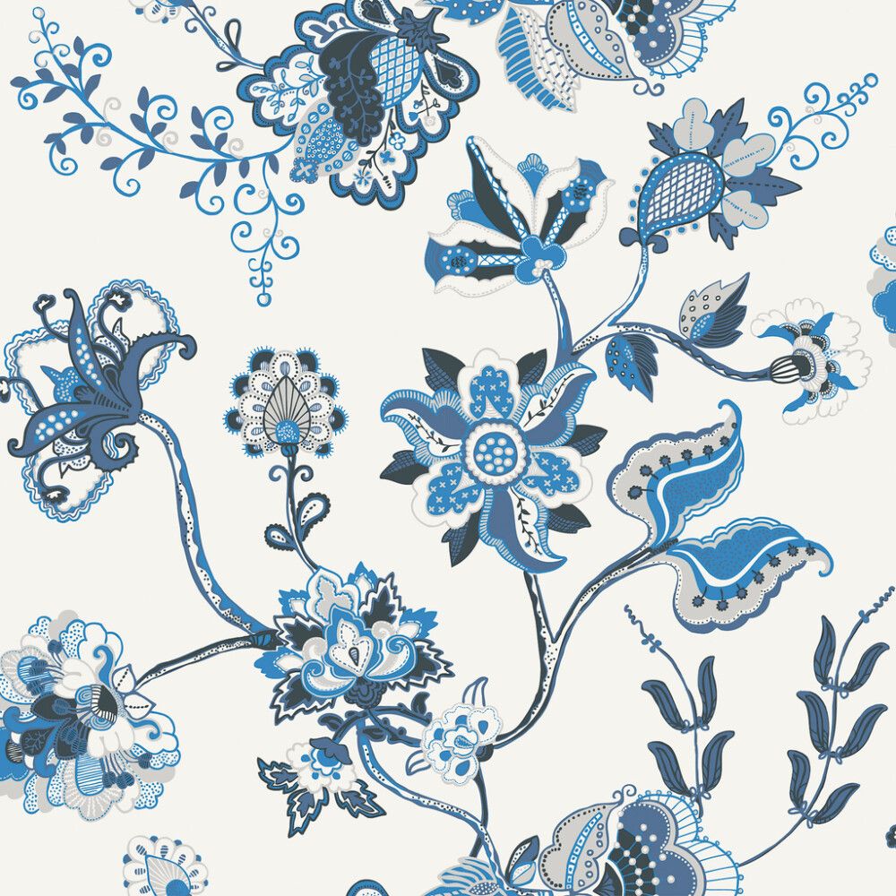 Kuitutapetti Belle Vaalea/sininen kukka