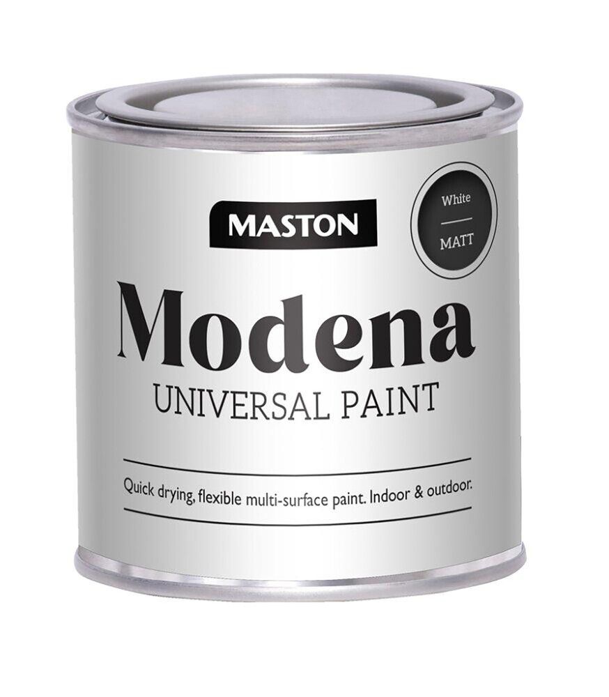 Modena Maston alkydimaali 250 ml Mattavalkoinen