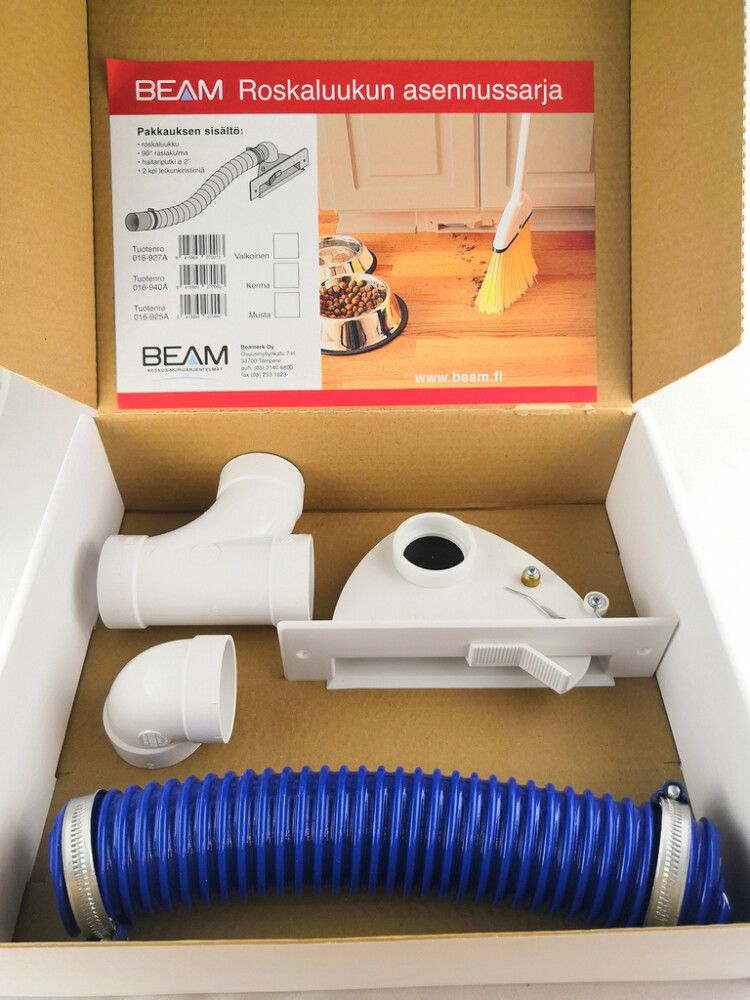 Roskaluukkuasennelma Beam Valkoinen