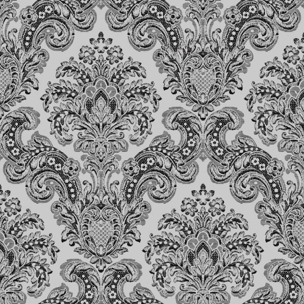 Kuitutapetti Sandudd Rolleri 11 Ornamentti Musta-harmaa