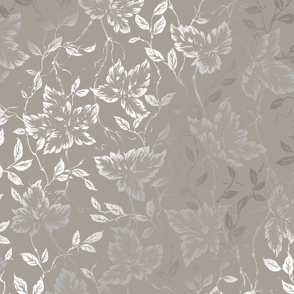 Kuitutapetti Sandudd Rantaniitty Viinimarja Tumma Beige