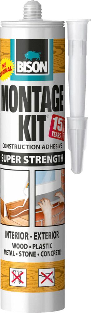 Asennusliima Bison Montage Kit Supervahva 350 ml