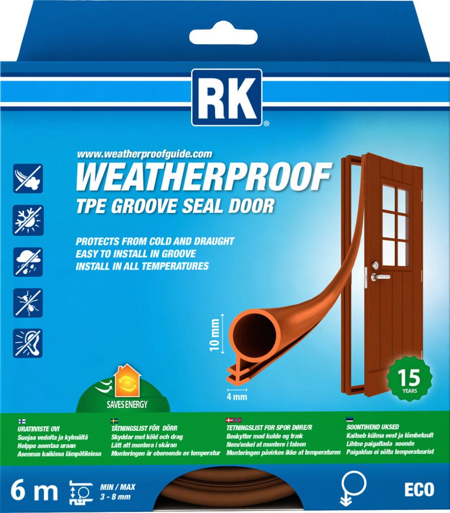 Uratiiviste Ovi RK 10 mm 6 m Ruskea