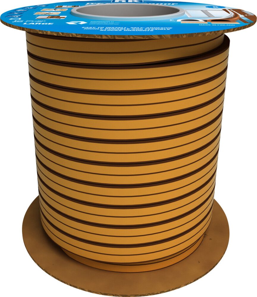 Ikkuna- ja ovitiiviste RK D-profiili Ruskea 100 m