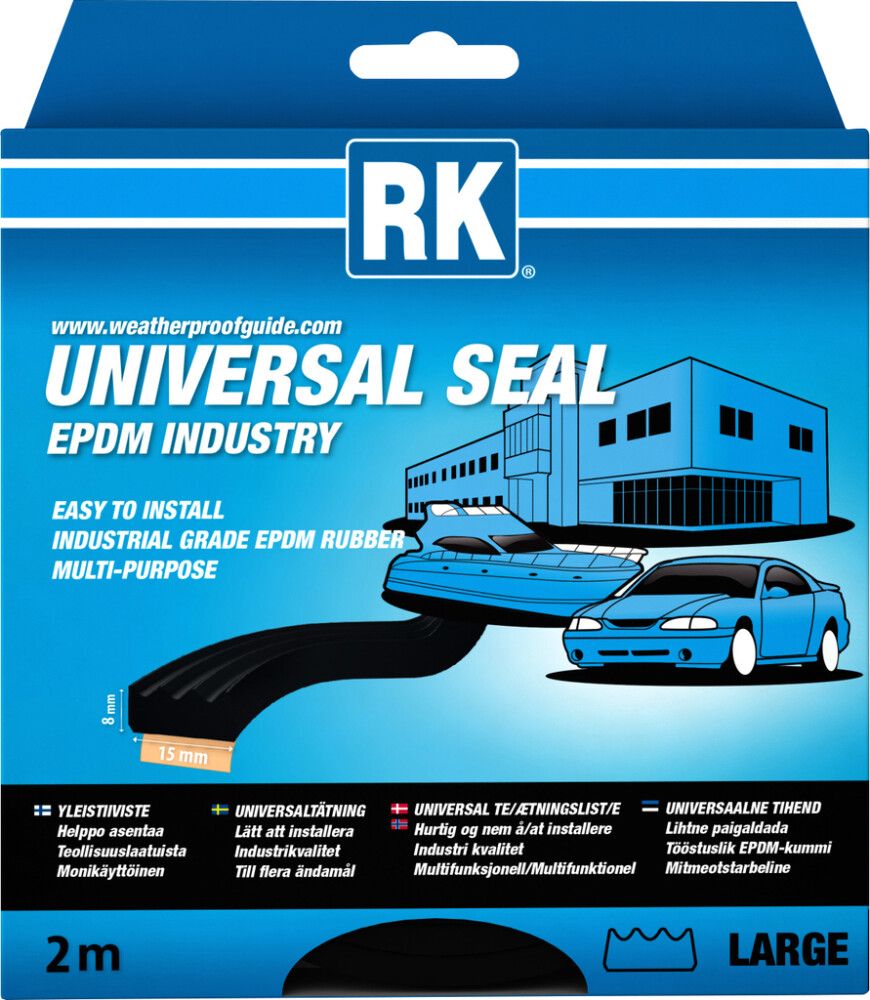 Yleistiiviste RK Teollisuus 8 x 15 mm 2 m