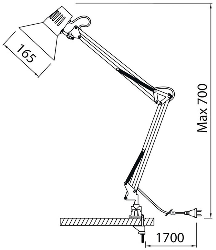 Pöytävalaisin Airam Venla valkoinen 70 cm