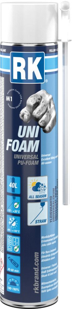 PU-pillivaahto RK Uni Foam All Season 750 ml
