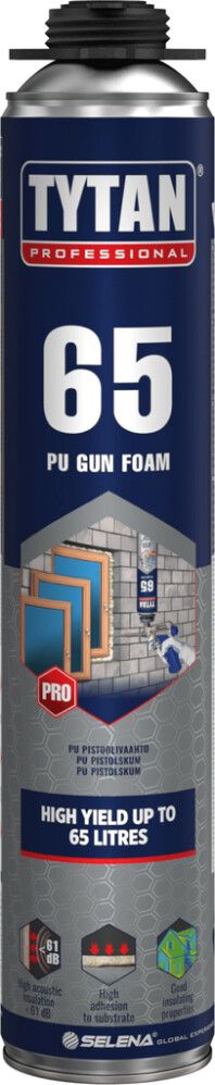 PU-pistoolivaahto Tytan 65 kesä 870 ml