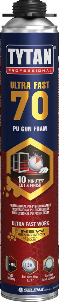 PU-pistoolivaahto Tytan Ultra Fast 70 870 ml