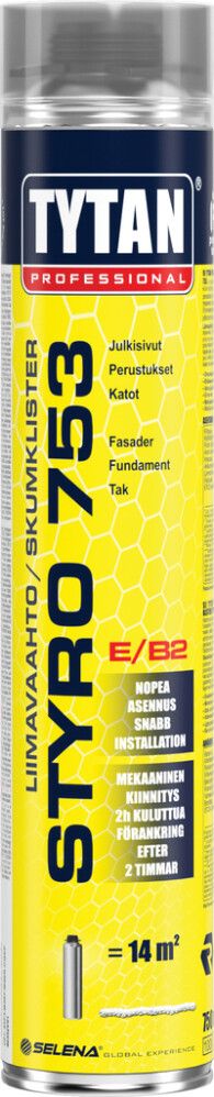 PU-liimavaahto Tytan Styro 753 B2 750 ml
