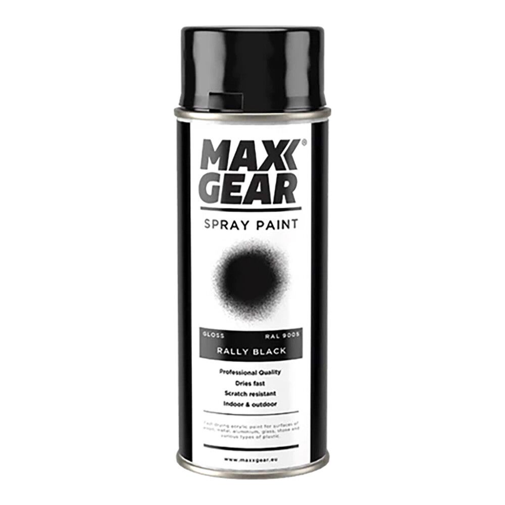 Spraymaali Maxx Gear RAL 9005 kiiltävä musta 400 ml