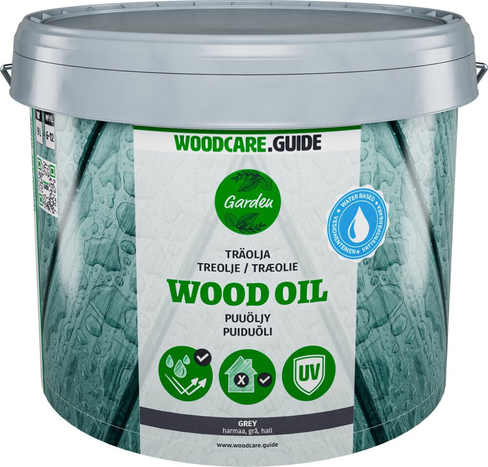 Puuöljy Guide harmaa 9 l