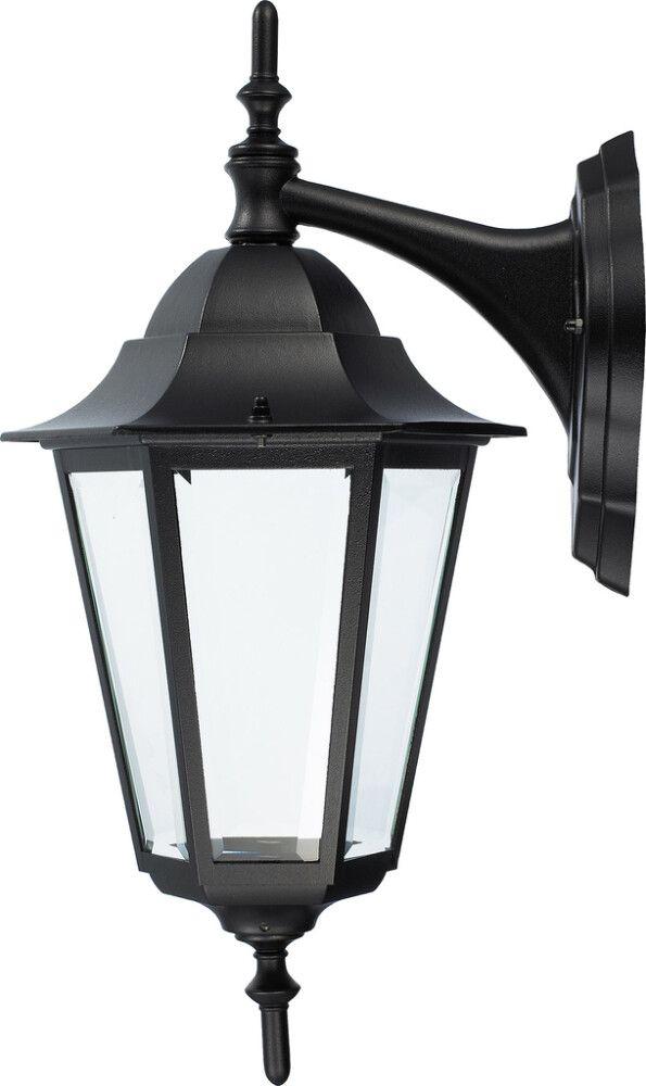 Ulkoseinävalaisin Airam Kartano Musta Alaspäin