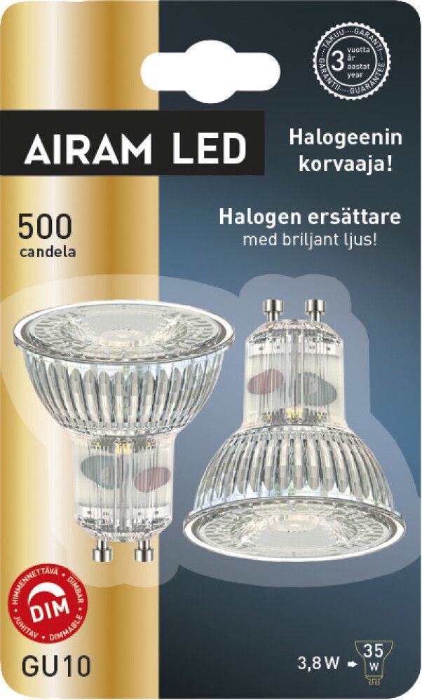 Kohdelamppu Airam PAR16 2-pack