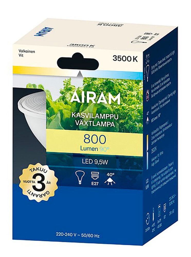 Kasvilamppu Airam PAR30 9,5 W