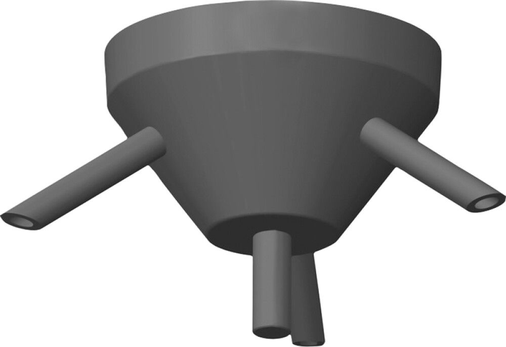 Kattokuppi Airam 3-os Musta