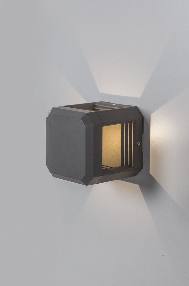 Seinävalaisin Airam Flen Tunnelmavalo 13 W IP44 Antrasiitti