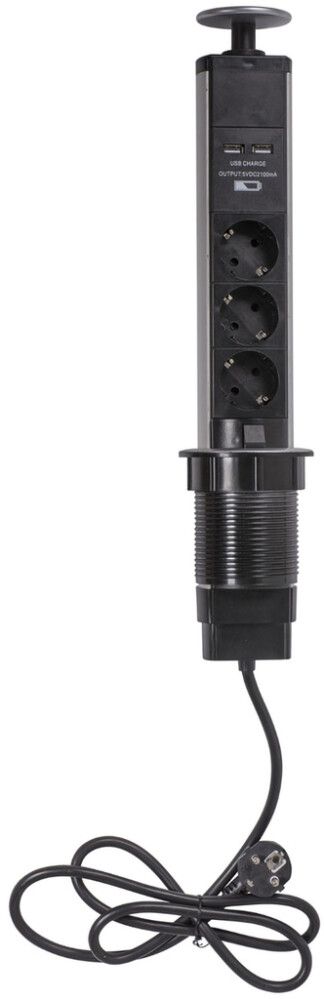 Pistorasia Airam Pop-Up 3-osainen + USB