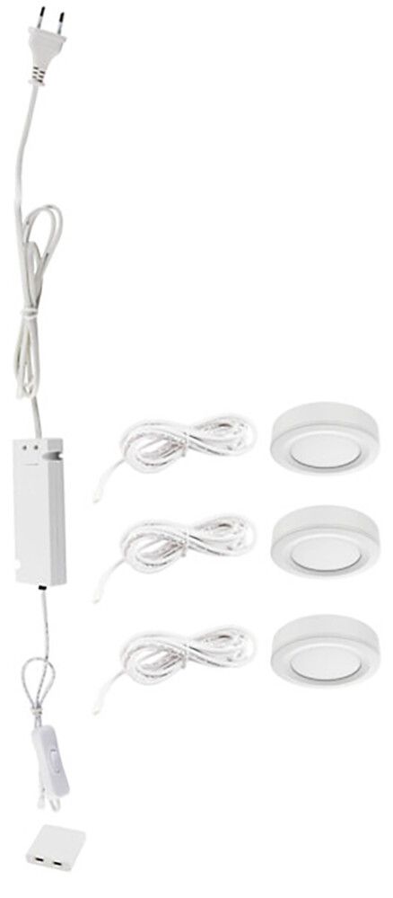 LED-alasvalo Airam Auri Valkoinen 3 W 3 kpl