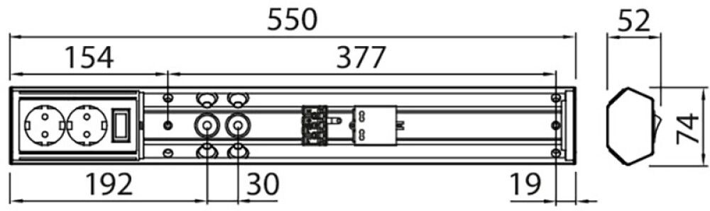 Työpistevalaisin Airam Handy 550 mm 800 lm