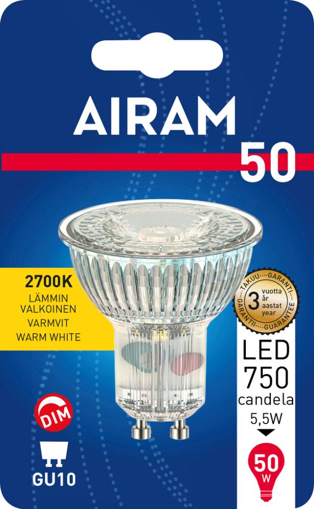 LED Airam Par16 3,6 W GU10