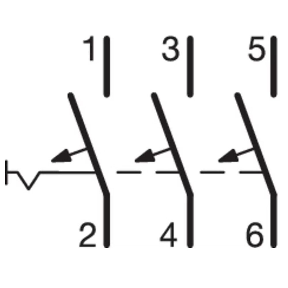 Johdonsuojakatkaisija Hager MCN310E 3-nap 3x10A C-käyrä 6kA