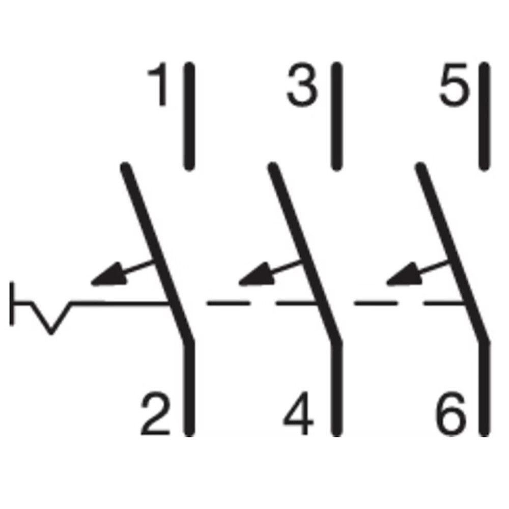 Johdonsuojakatkaisija Hager MCN316E 3-nap 3x16A C-käyrä 6kA