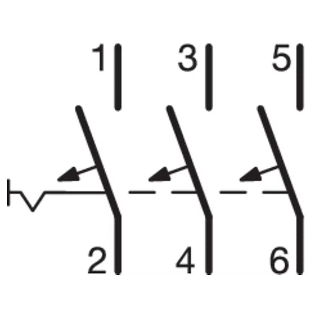 Johdonsuojakatkaisija Hager MCN325E 3-nap 3x25A C-käyrä 6kA