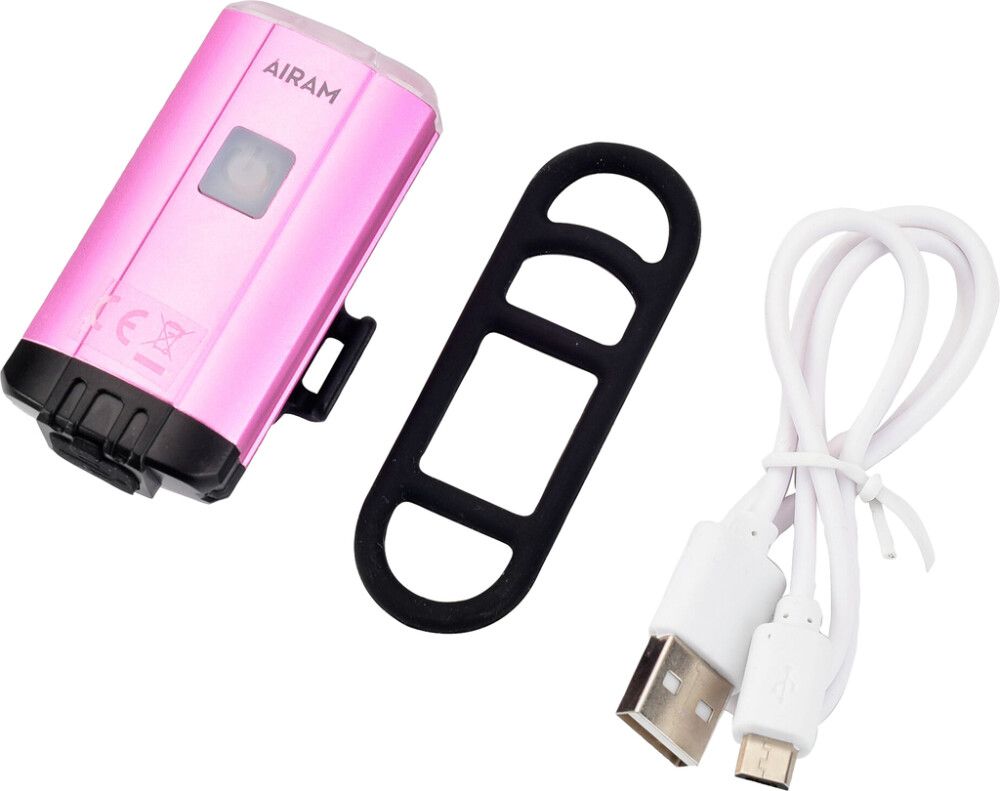 Ladattava pyörävalo Airam Roosa Nauha