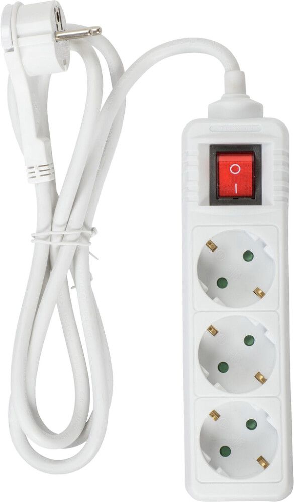 Jatkojohto Airam valkoinen 1,4 m 3-os