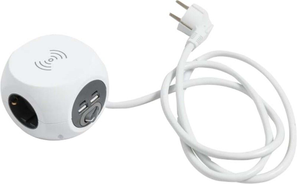 Jatkojohto Airam Cube 3-os. 2 x USB-A 2 x USB-C