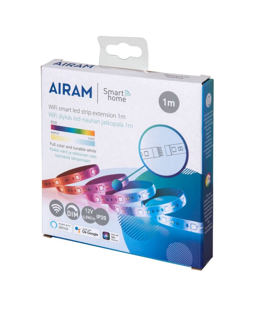 Valonauha Airam Smart Strip RGBTW 1 m Jatkopala