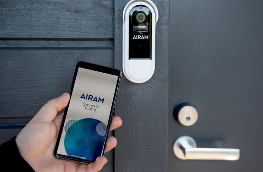 Ovikello Airam Smart Valkoinen