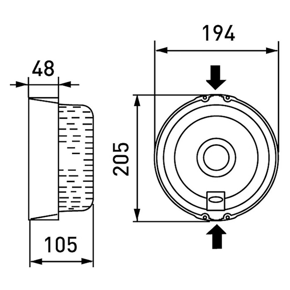 Saunavalaisin Ensto AVH11 20,5 x 19,4 x 10,5 cm